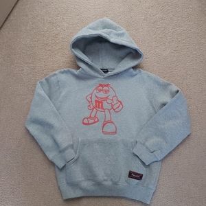 M&M's World Grey With Red Character Hoodie